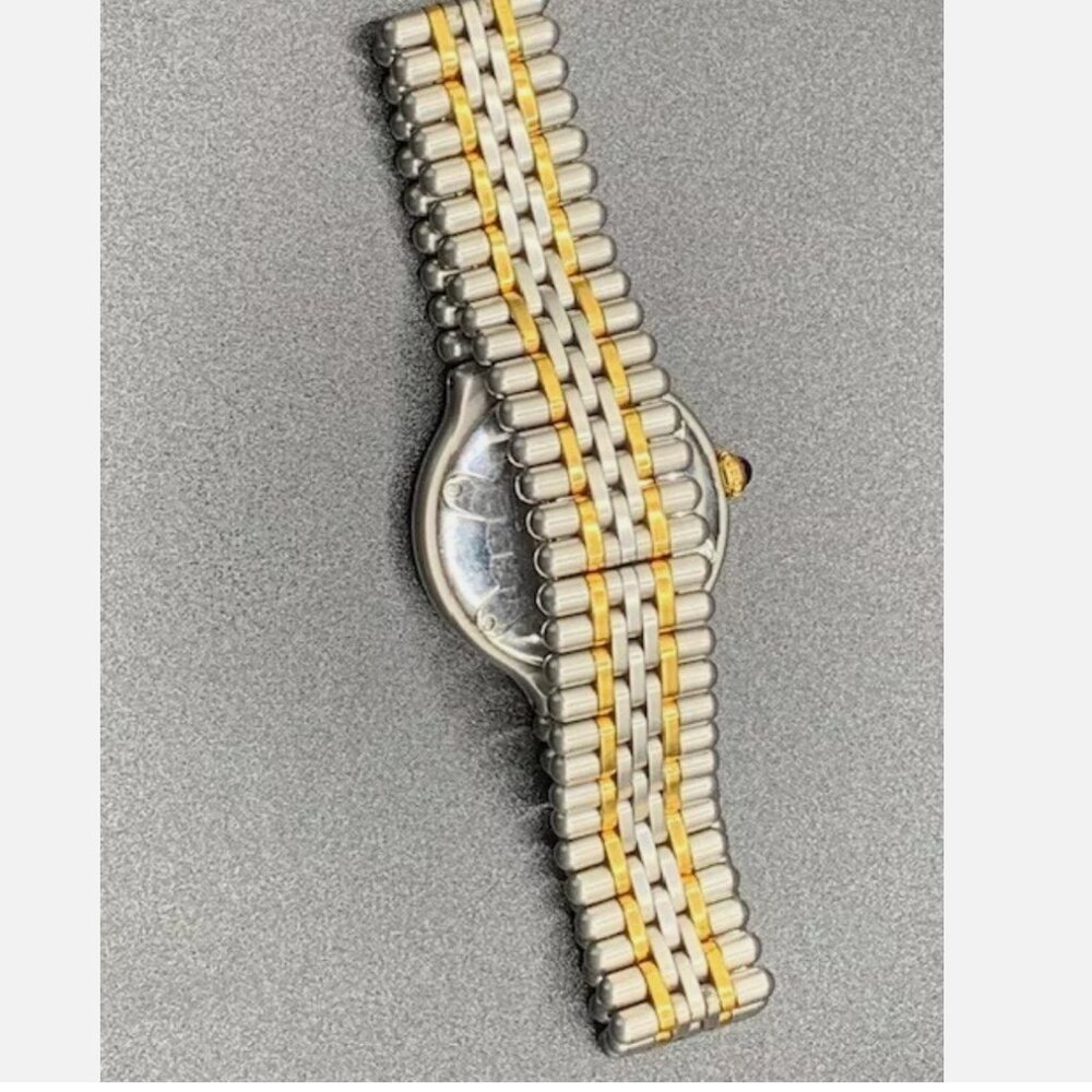Cartier Must de Cartier Stainless Steel & Gold Swiss Made Watch - Picture 7 of 8